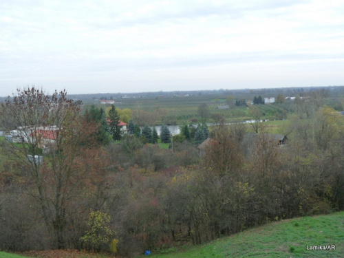 Czersk - widok z góry zamkowej