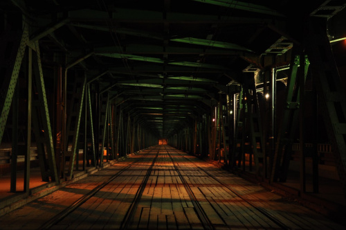 Most gdański #noc #światła #NocneZdjęcia