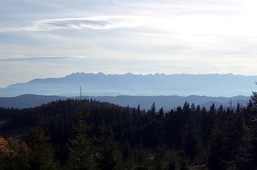 Tatry z polany Gorc Gorcowski #góry #beskidy #gorce #bieniowe #gorc #przysłop