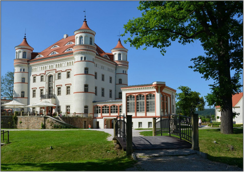 Pałac w Wojanowie-widok od parku