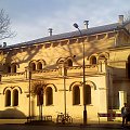 Synagoga Tempel w Krakowie - w promieniach zachodzącego słońca