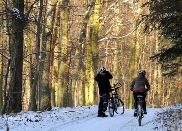 zima jest piękna ...na rowerze :)