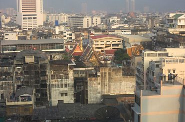 Widok z 8 piętra hotelu Grand China w Bangkoku #azja #podróże #tajlandia #bangkok #GrandChina