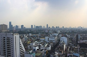 Widok z Hotelu Grand China w Bangkoku #azja #podróże #tajlandia #bangkok #GrandChina