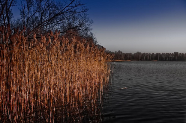 Wieczorem nad jeziorem :)