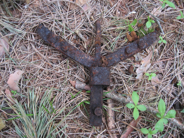Narzędzia znalezione w lesie
