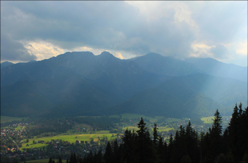 Widok z Polany Szymoszkowej #Tatry #Zakopane #góry