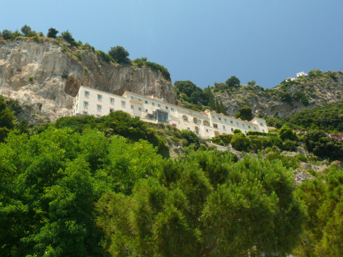 Amalfi - domy "zawieszone" w powietrzu #Campania #Neapol #Włochy #WybrzeżeAmalfii