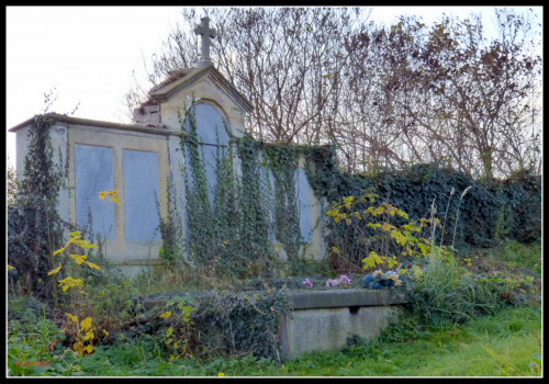 zniszczony grobowiec #CmentarzWDziećmorowicach