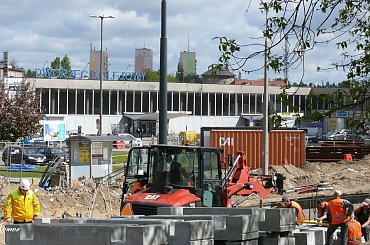 Olsztyn - budowa linii tramwajowej - 2015.05.12 #Olsztyn