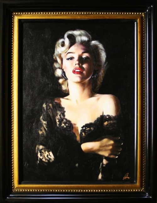 Marilyn Monroe- Ölgemälde handgemalt Rahmen Sygniert 86x66cm, G15307.
189 euro,wys - 0 euro. #kobieta