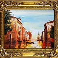 Venedig- Ölgemälde handgemalt Rahmen Sygniert 34x30cm, G01322.
39,99 euro,wys - 0 euro. #wenecja