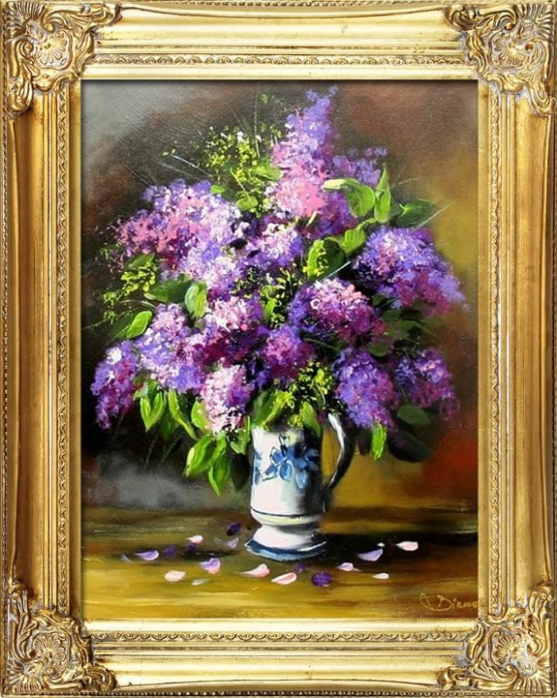 Tytul : Blumen- Ölgemälde handgemalt Rahmen Sygniert 47x37cm, G05936.
75 euro, wys - 0 euro. #kwiaty