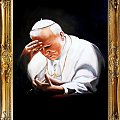 Tytul : Papst Johannes Paul II - Ölgemälde handgemalt Rahmen Sygniert 83x63cm, G01350
189 euro, wys - 0 euro. #Papiez